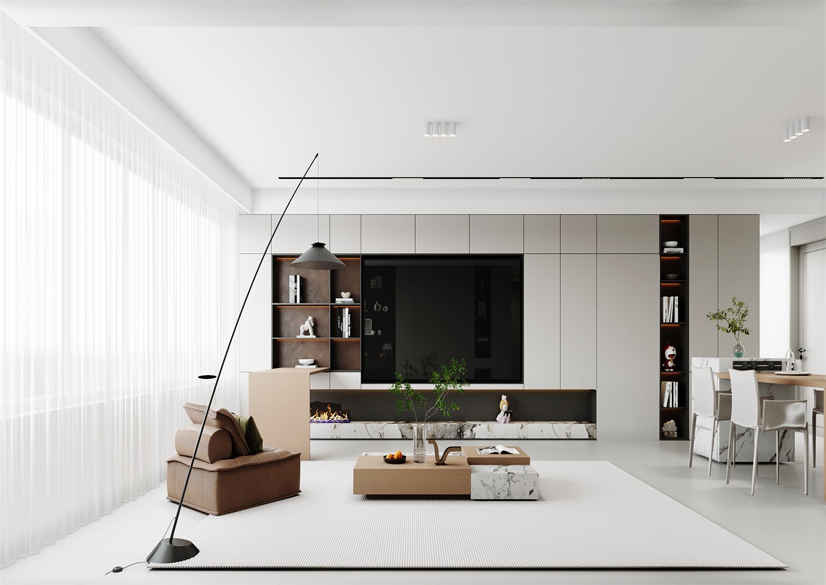 中海華樾143㎡ | 三口之家的極簡主義，審美+功能雙雙在線！