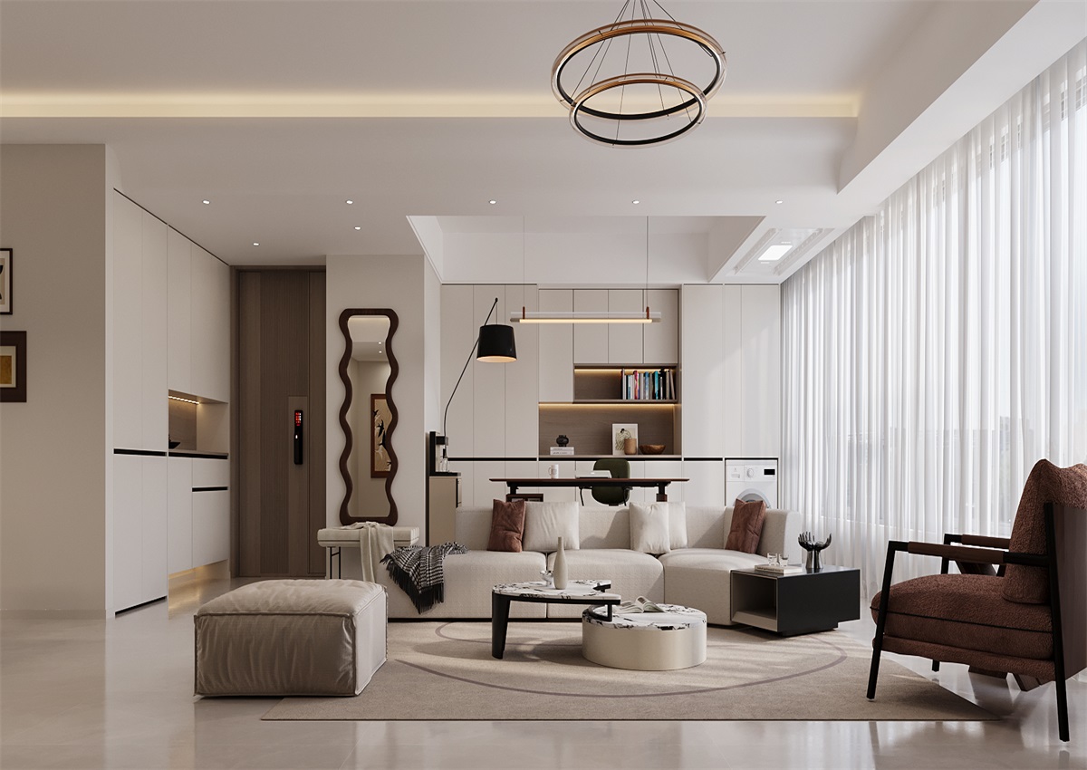 中海尚學(xué)府135㎡ | 為什么都喜歡奶油風(fēng)？看完她家我知道了