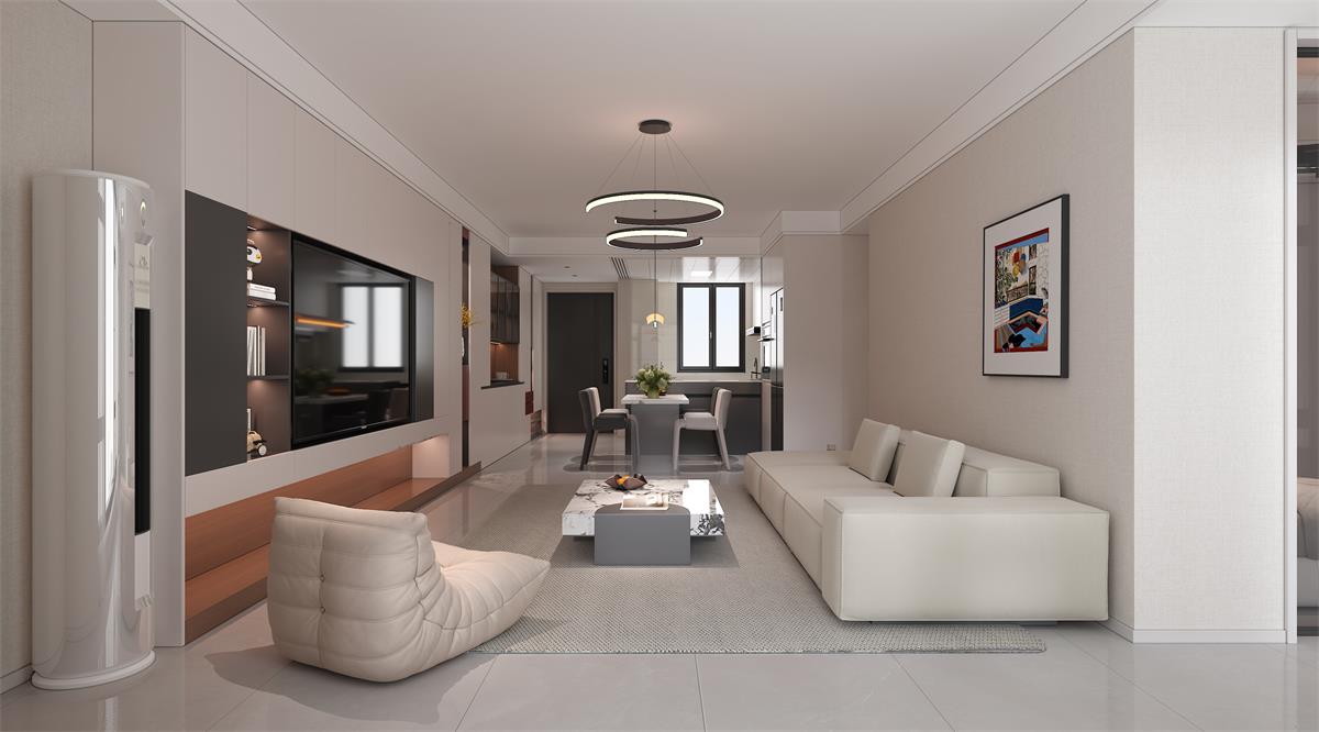 星耀閱海 |123㎡小三居極限改造！整墻收納柜+開放式餐廚，空間翻倍還顯大！