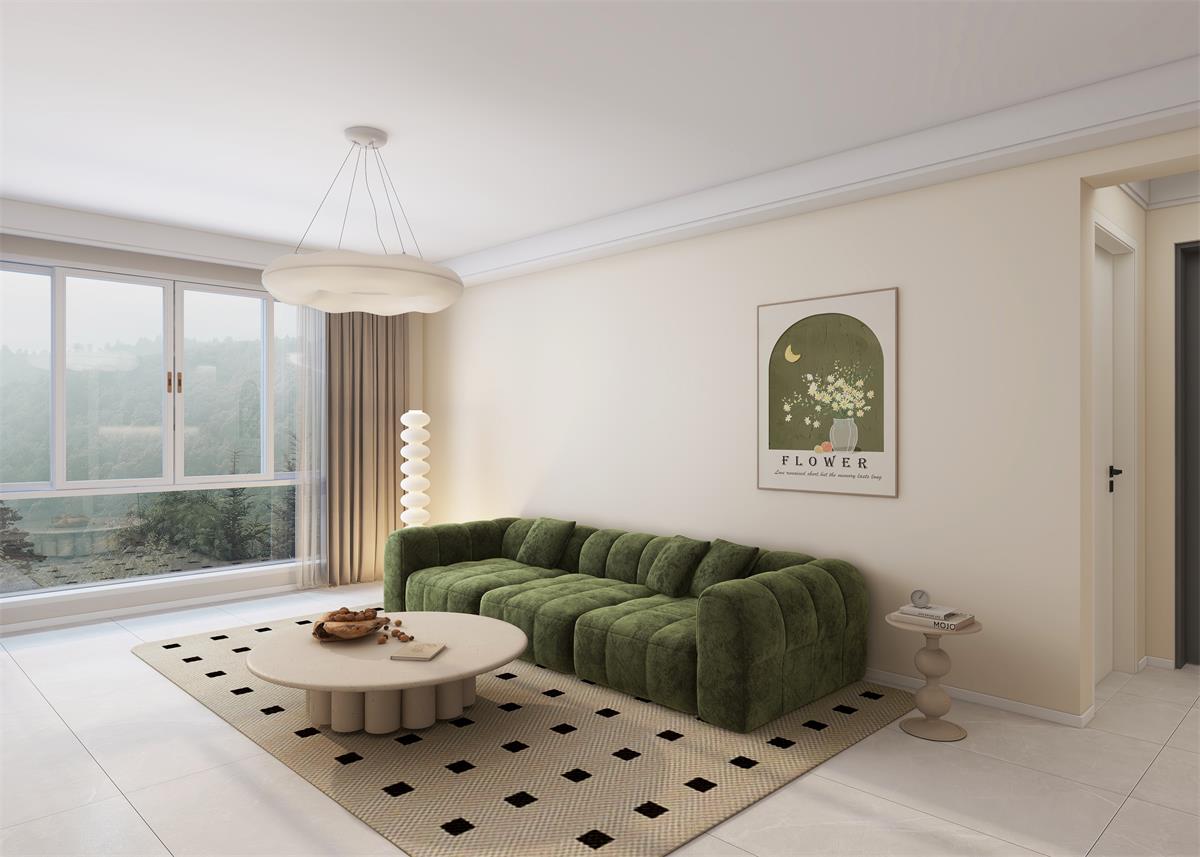 泰雲庭116㎡ | 奶油白+橄欖綠打造的輕法式小家，清新又自然！