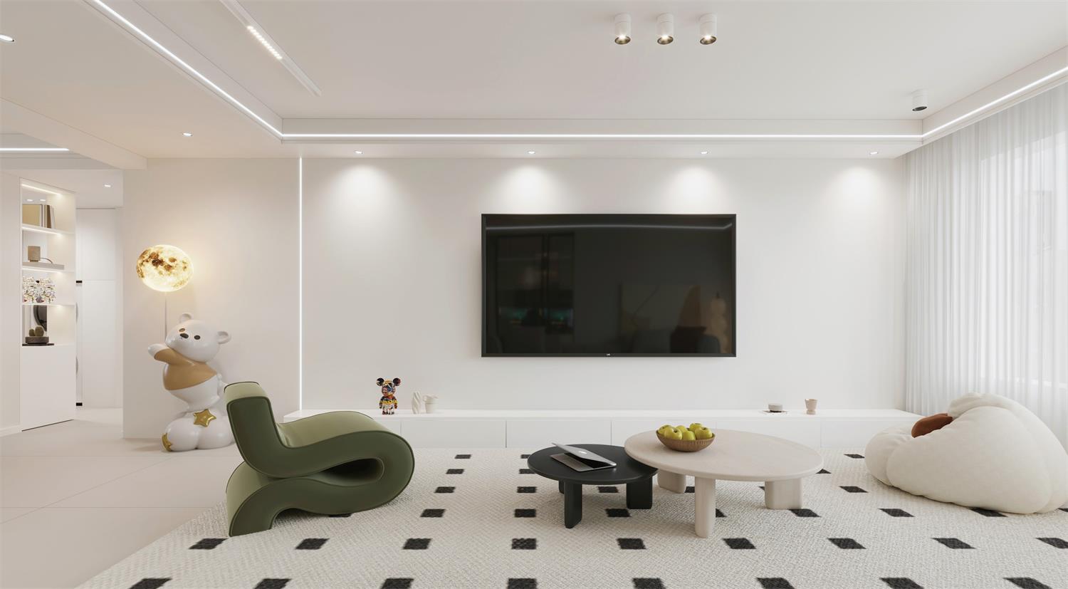 閱海萬(wàn)家G2區(qū) | 144m2軟軟糯糯奶油風(fēng)，一眼就淪陷的治愈感！