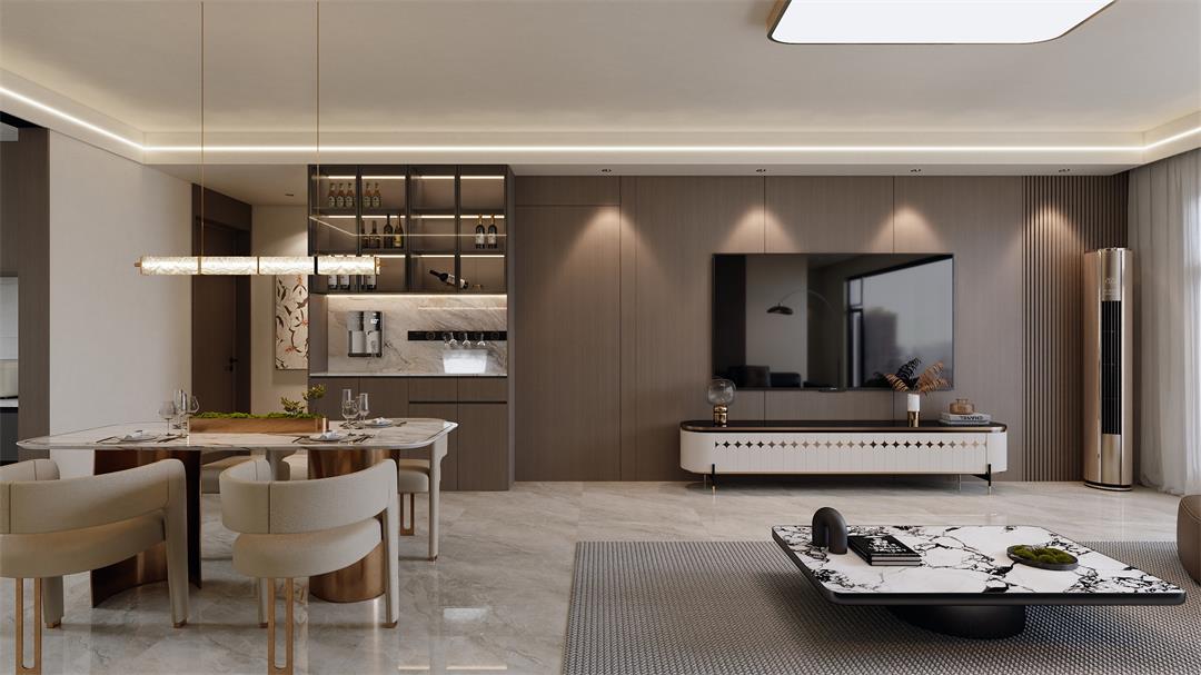 中海觀園132㎡ | 拯救審美疲勞！暖棕意式風(fēng)的家，溫暖又松弛