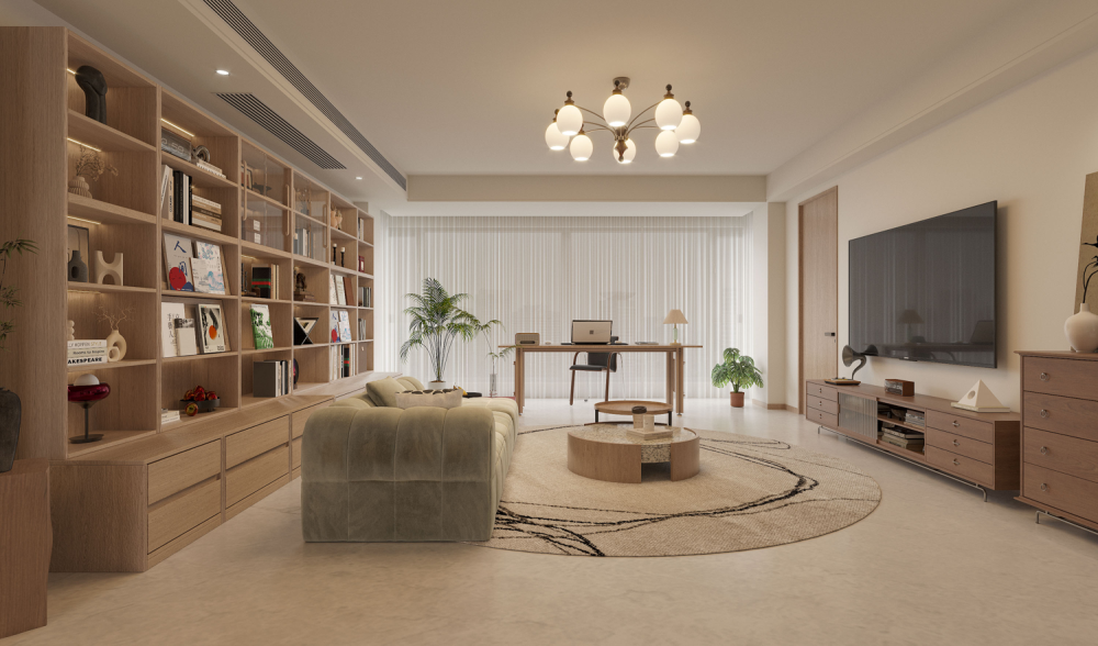 舊房改造 | 住進(jìn)知識(shí)分子味的松弛原木家，170平“高智感”百看不厭！